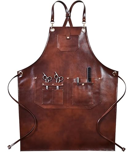 Amazon.co.jp: エプロン レザー レディース メンズ 美容師 大きい